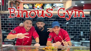 BINOUS GYM IN DUBAI BIGGEST GYM IN THE WORLD SALAD BAR IN GYM [upl. by Fernanda69]