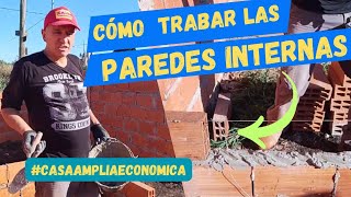 Trabando las paredes internas workingfromhome trend albañileria [upl. by Hazen]