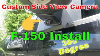 Ford F150  F250 Side View Mirror Camera System Custom Install [upl. by Ynnij347]