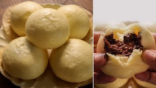 Bao Steamed Bun with Chocolate Filling  Easy Recipe [upl. by Cirle760]