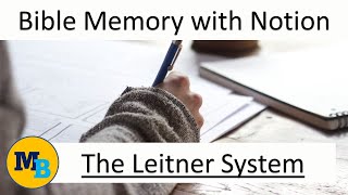 Creating the Leitner system in Notion for Bible Memory [upl. by Husch]