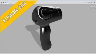 121 Hair Dryer Casing V2  Fusion 360 Training  Surfaces [upl. by Reahard]