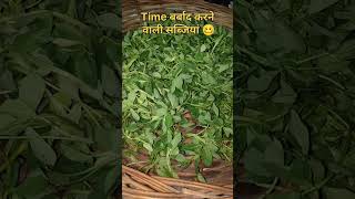 PalakMethi Matar Din Khatam🥴 shorts shortsfeed food cooking trending [upl. by Ettesil]