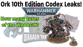 Orks 10th Edition Codex Leak Reactions  Warhammer 40k [upl. by Refenej]