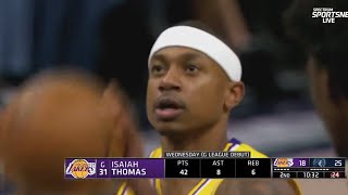 Isaiah Thomas Makes Plays In His Lakers Return [upl. by Aihsekin]