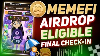 Memefi Airdrop Eligible Criteria চেক করে নিন  Memefi Airdrop Criteria  Memefi New Update [upl. by Swigart98]