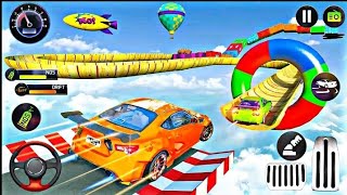 Mega Ramp Car Stunts Race Simulator GT Impossible Sport Car Racing 3D Android GamePlay [upl. by Amary]