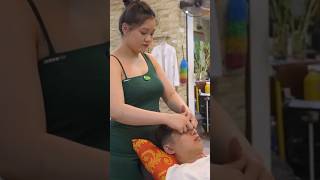 Facial massage at barbershop barbershop asmr massage [upl. by Heisel247]