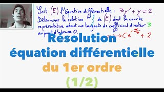 Terminale S Résolution équation différentielle du 1er ordre 12 [upl. by Oiredised615]