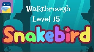 Snakebird Level 15 Walkthrough amp iOS iPhone 6S Gameplay by Noumenon Games [upl. by Rollecnahc]