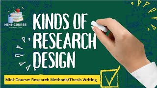 Research Design [upl. by Eseuqcaj]