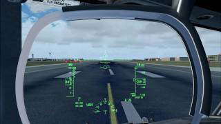 PMDG 737NGX HUGS headup guidance system demo HD [upl. by Aynad]