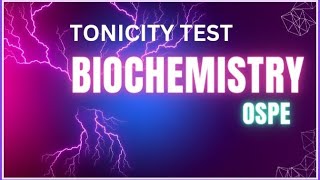 TONICITY First year Biochemistry [upl. by Landry]