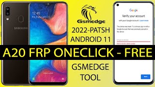 FRP Samsung Galaxy A20 Android 11 OneClick Bypass Google Account [upl. by Castro324]