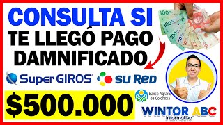 Consulta si te llegó el Pago 500000 SuperGIROS SuRed  Banco Agrario II Fase  Damnificados [upl. by Furmark]