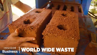 How Bricks Made From Invasive Seaweed Clean Mexicos Beaches  World Wide Waste  Insider Business [upl. by Alasteir]