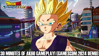 30 MINUTES OF DRAGON BALL SPARKING ZERO 4K60 GAMEPLAY Gamescom 2024 Demo English Dub [upl. by Angela339]