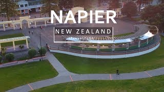 Napier City  Art Deco Capital of New Zealand  New Zealand from Above Drone [upl. by Ecnerwal]