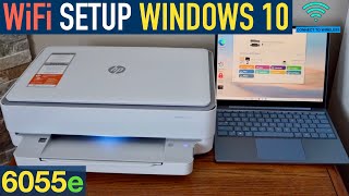 HP Envy 6055e WiFi Setup Windows 10 Laptop Review [upl. by Ader773]