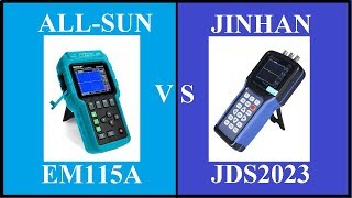 ALLSUN EM115A  VS  JINHAN JDS2023 [upl. by Ahseet]