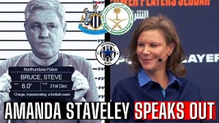 Amanda Staveley SPEAKS OUT as Steve bruce BAILED [upl. by Lucania342]