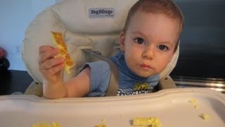 Recipes for Babies How to Make an Omelette for Toddlers  Weelicious [upl. by Reiniar]