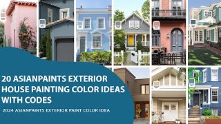 20 asian paints Exterior House Painting Color Ideas With Codes  EXTERIOR PAINT COLOURS [upl. by Esilenna]