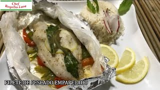 Filete de pescado empapelado fácil de hacer [upl. by Lambard191]