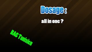 dosage all in one [upl. by Glavin]