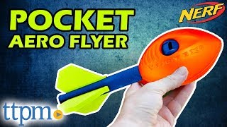 Nerf Sports Pocket Aero Flyer amp Vortex Howler Football REVIEW amp Demo  Hasbro Toys [upl. by Thorndike]