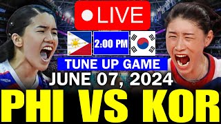 PHILIPPINES VS SOUTH KOREA 🔴LIVE NOW TUNE UP GAME  JUNE 07 2024  ALAS PILIPINAS livenow [upl. by Alodie]