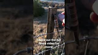 Best Tpost Clip Tool for Woven Wire Horse Fence [upl. by Lilhak]