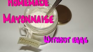 Homemade mayonnaise without eggs  Σπιτική μαγιονέζα χωρίς αυγά [upl. by Aloke]