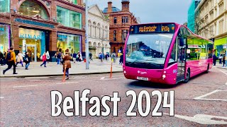 Belfast The Capital of Northern Ireland November 2024 4k Walking tour of Belfast city centre [upl. by Noryak]