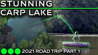 Carp Fishing  The Best Looking Carp Lake in England 2021 Road Trip Part 1 [upl. by Tsuda]