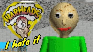 THE WARHEADS SOUR CANDY CHALLENGE Baldis Basics 200 Subscriber Special [upl. by Abe]