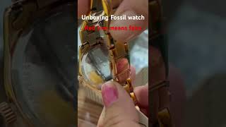 Unboxing fossil watch [upl. by Nerb120]