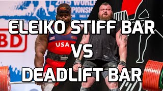 ELEIKO STIFFPOWERLIFTING BAR VS DEADLIFT BAR [upl. by Ahsieit]