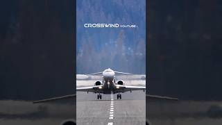 VistaJet Global 6000 Mountain Take Off 18022024 Engadin Airport GLEX [upl. by Ennoved750]