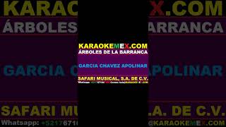 karaoke los rehenes  arboles de la barranca karaokemex [upl. by Aserret]