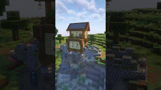 Minecraft House on the Bridge🏠 Tutorial shorts foryou fypシ゚ minecraft tutorial howtobuild [upl. by Ainaled]