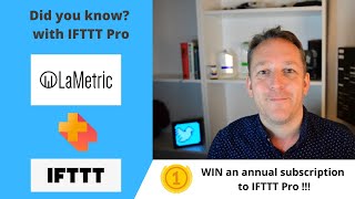 How to connect a LaMetric Time with with IFTTT Pro to notify you when you are mentioned on Twitter [upl. by Aicelaf]