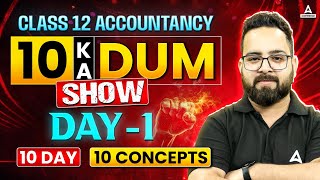 Class 12 Accounts Preparation  Accountancy Most Important Questions Revision Day 1 amansir [upl. by Nalla]