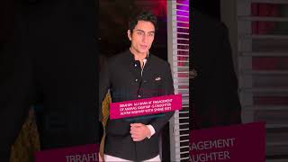 IBRAHIM ALI KHAN AT ENGAGEMENT OF ANURAG KASHYAP S DAUGHTER ALIYAH KASHYAP WITH SHANE EXIT VIDEO [upl. by Nosral129]