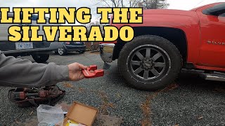 The Silverado Front Lift automobile diy chevrolet chevytrucks liftedtrucks trucklife [upl. by Yessej]