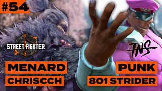 Street Fighter 6 Tournament 54 MenaRD Punk NuckleDu ChrisCCH M Bison Akuma SF6 Pools Top 8 [upl. by Hcab]