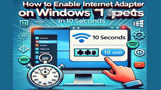 How To Enable Internet Adapter On Windows 11 in 10 seconds [upl. by Rydder47]