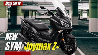 New SYM Joymax Z New Design More Comfort  MOTOCAR TV [upl. by Ravert893]