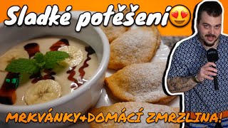 TAKHLE CHUTNÁ NEBE😇 KŘUPAVÉ MRKVÁNKY A DOMÁCÍ BANÁNOVÁ ZMRZLINA😋 SLADKÉ POTĚŠENÍ  RECEPT [upl. by Llebiram]