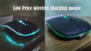 Dezful Lighting Mouse Black Wireless Optical Charging Mouse Bluetooth 24GHz Wireless Black [upl. by Stempien]